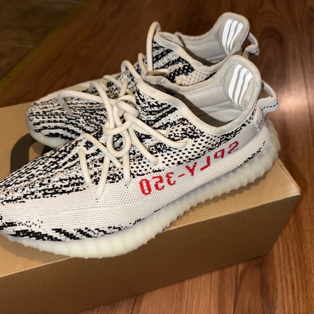 Adidas Yeezy Boost 350 V2 - White, Black, and Red
